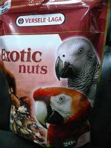 غذا طوطی های بزرگ Exotic nuts